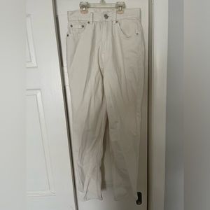 Ivory straight leg jeans